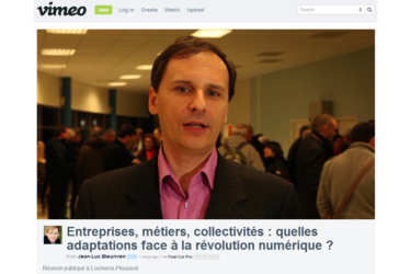 Interview lors de la réunion  » Entreprises, métiers, collectivités : quelles adaptations face à la révolution numérique ? »