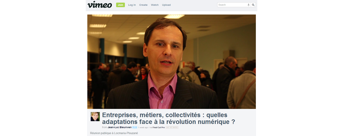 Interview lors de la réunion  » Entreprises, métiers, collectivités : quelles adaptations face à la révolution numérique ? »