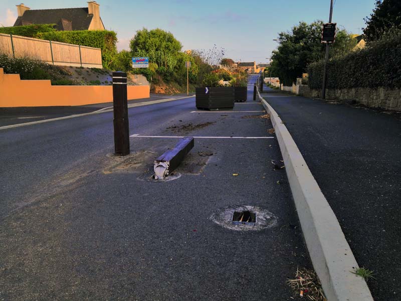 chicane rue du Lannou chicane rue du Lannou