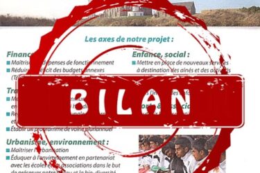#BilanMandat : programme et bilan 2014 – 2020 de la municipalité sortante