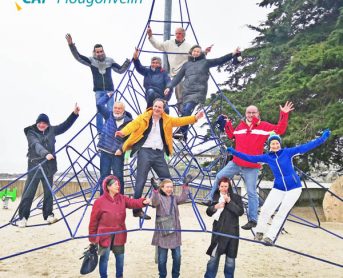 photo structure plage cap plougonvelin