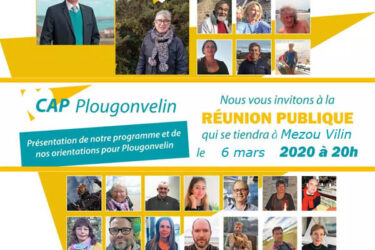 #Presse : Réunion publique de la liste Cap Plougonvelin vendredi 6 mars à Mezou Vilin