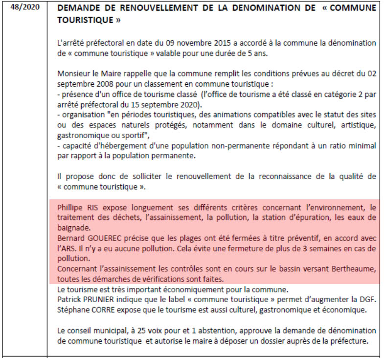 compte-rendu du conseil municipal