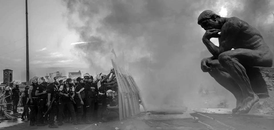 La réflexion, pas la violence
