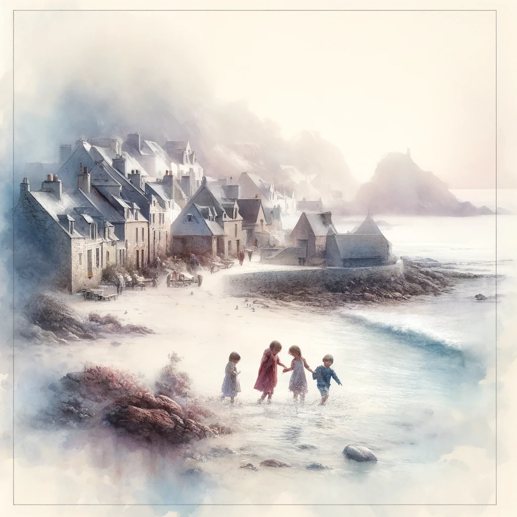 village de bord de mer