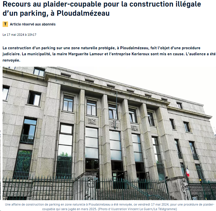 Magueritte Lamour plaide coupable devant le tribunal de Brest