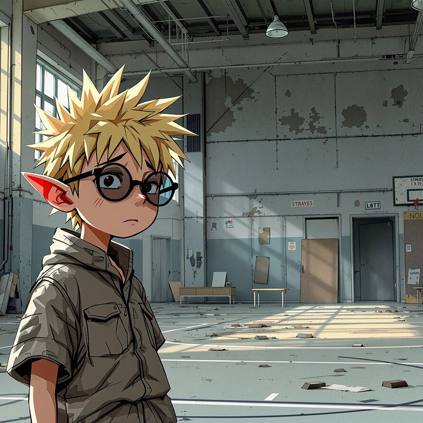 enfant manga gymnase