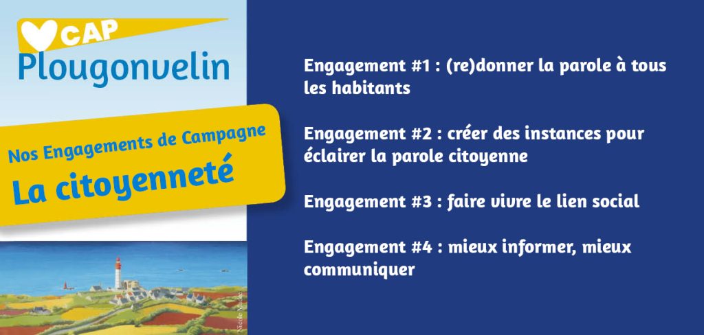 Engagements Citoyenneté Campagne Municipale Plougonvelin