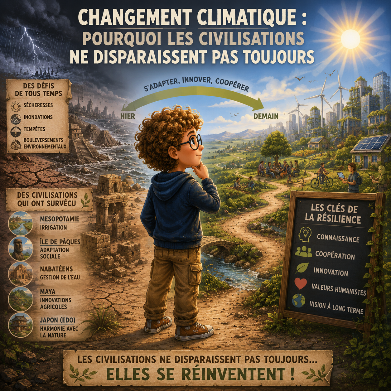 Changement climatique : pourquoi les civilisations ne disparaissent pas toujours