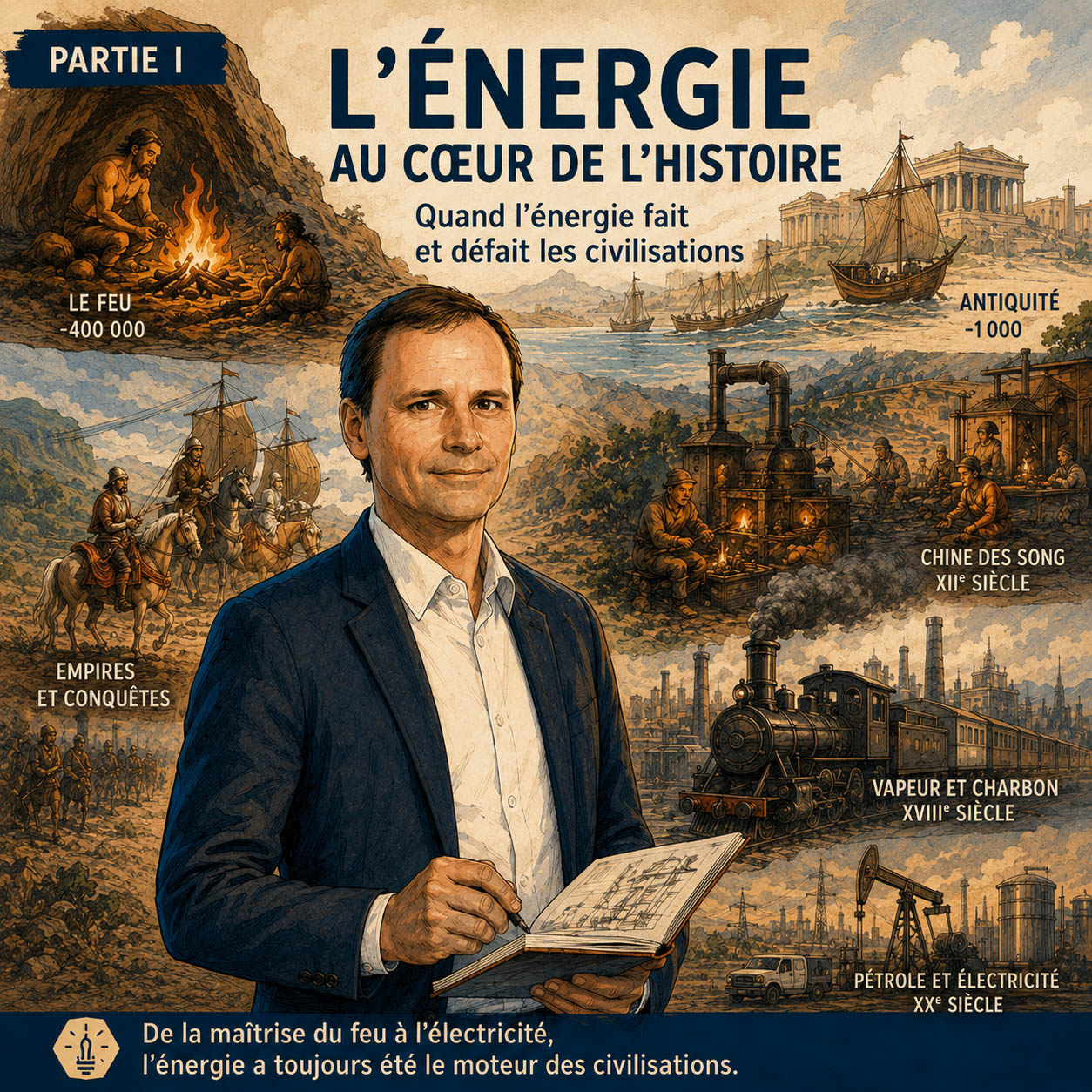 BD – Transition énergétique I : quand l&rsquo;énergie fait et défait les civilisations