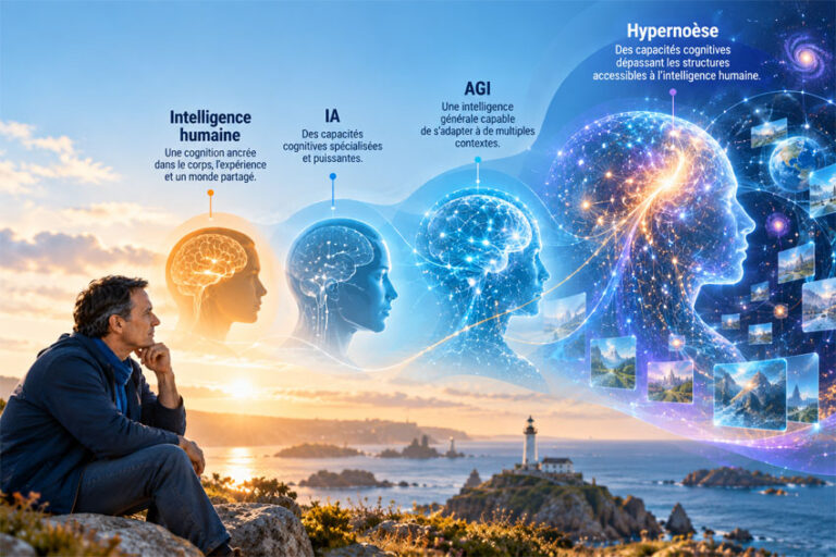 De l'intelligence humaine à l'IA, l'AGI et l'hypernoèse