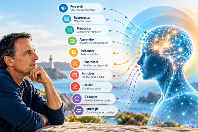 Capacités cognitives constitutives de l'intelligence humaine et artificielle