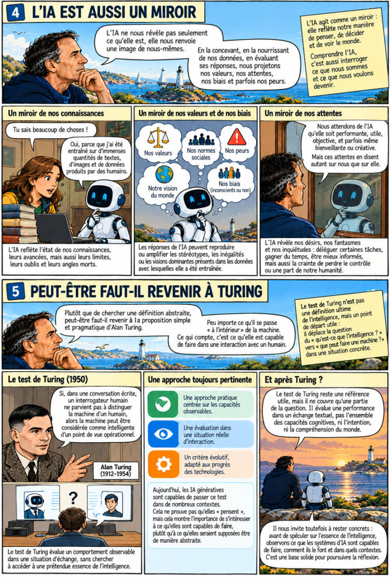 BD sur l'intelligence artificielle comme miroir de l'humain et le test de Turing
