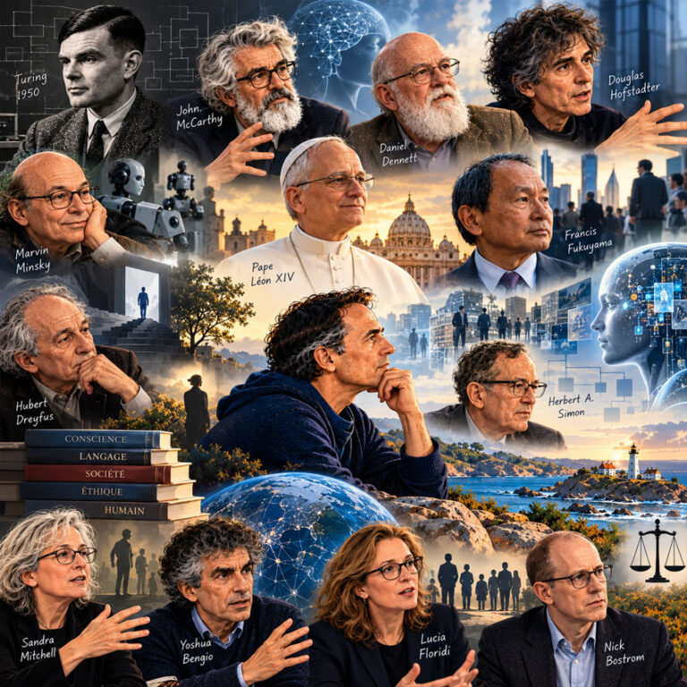 Auteurs et penseurs de l'intelligence artificielle, de Turing à Léon XIV et Fukuyama